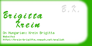 brigitta krein business card